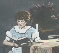 Woman reading, Seattle, Washington, USA, 1930s